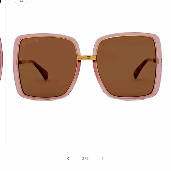 Gucci Rose-Tinted Square Sunglasses main image 9